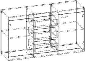 Комод Соната КС-1500 (Дуб сонома/Дуб сакраменто) в Серове - serov.mebel-e96.ru