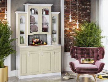 Буфет Констанция 4-х створчатый Фисташковый (Миф) в Серове - serov.mebel-e96.ru