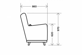 Кресло Интерьерное Antracite в Серове - serov.mebel-e96.ru