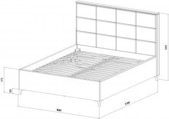 Кровать с подъемным механизмом Мега беж (Лин) в Серове - serov.mebel-e96.ru