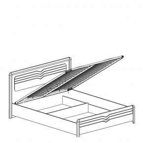 Кровать 1600 с подъемным механизмом Фьорд 156 (Яна) в Серове - serov.mebel-e96.ru