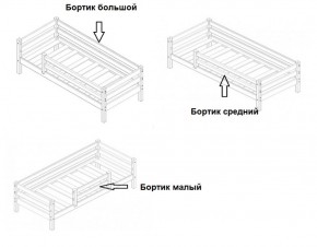 Кровать 2-х ярусная Сонечка с бортиками (лестница наклонная) в Серове - serov.mebel-e96.ru