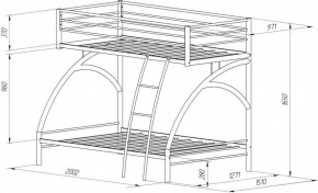 Кровать 2-х ярусная Виньола-2 (900/1200*1900) в Серове - serov.mebel-e96.ru