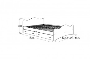 Кровать-7 двойная с 2-мя ящиками (1200*2000) в Серове - serov.mebel-e96.ru