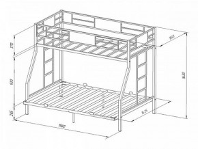 Кровать двухъярусная Гранада-ЯЯ 140 с ящиками в Серове - serov.mebel-e96.ru