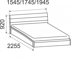 Кровать интерьерная Мальта с подъемным механизмом 1400*2000 в Серове - serov.mebel-e96.ru
