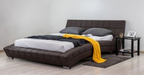 Кровать двуспальная Оливия 1600 (темно-коричневый) (НиК) в Серове - serov.mebel-e96.ru