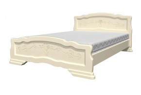 Кровать из массива Карина-6 Слоновая кость (БМ) в Серове - serov.mebel-e96.ru