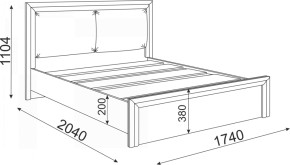 Кровать с настилом и мягкой частью Глэдис (модуль 31) 1600 в Серове - serov.mebel-e96.ru