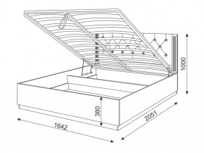 Кровать с подъемным механизмом М25 Тиффани в Серове - serov.mebel-e96.ru