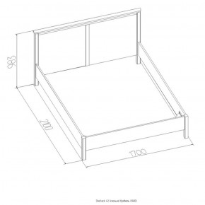 Кровать Шерлок 1800 орех 1600*2000 в Серове - serov.mebel-e96.ru