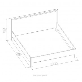 Кровать Шерлок 900 дуб сонома 1200*2000 в Серове - serov.mebel-e96.ru