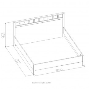 Кровать Шерлок Люкс 1200 ясень анкор светлый 1200*2000 в Серове - serov.mebel-e96.ru