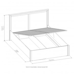 Кровать Шерлок с ПМ 1400 орех 1400*2000 в Серове - serov.mebel-e96.ru