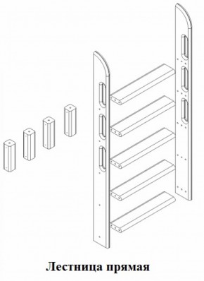 Кровать Сонечка 2-х ярусная (модульная) в Серове - serov.mebel-e96.ru