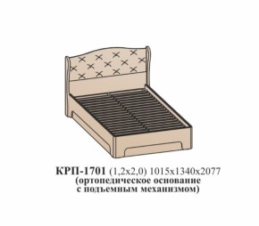 Кровать ЭЙМИ с подъемным механизмом КРП-1701 Бодега белая/патина серебро (1200х2000) в Серове - serov.mebel-e96.ru | фото