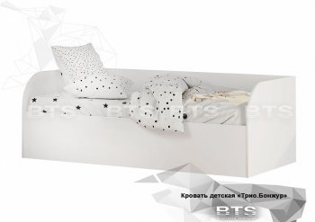 Кровать детская с подъемным механизмом Трио КРП-01 Белый (БТС) в Серове - serov.mebel-e96.ru