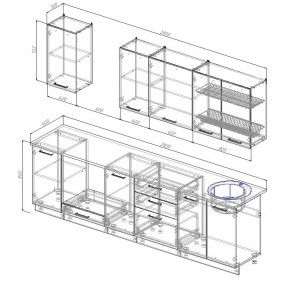 Кухонный гарнитур Лада 2800 в Серове - serov.mebel-e96.ru