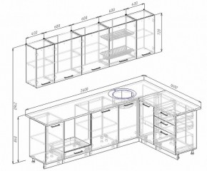 Кухонный гарнитур угловой Бланка 2600х1600 в Серове - serov.mebel-e96.ru