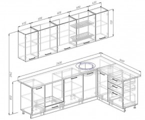 Кухонный гарнитур угловой Жемчуг 2600х1600 в Серове - serov.mebel-e96.ru