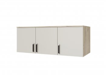 Шкаф Лагуна с антресолью крафт серый/кашемир (Текс) в Серове - serov.mebel-e96.ru