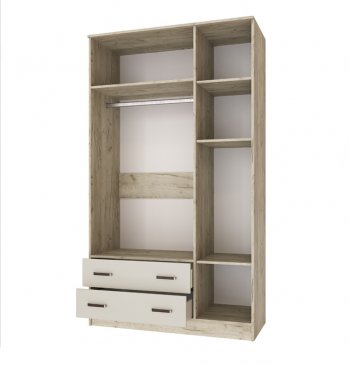 Шкаф Лагуна с антресолью крафт серый/кашемир (Текс) в Серове - serov.mebel-e96.ru