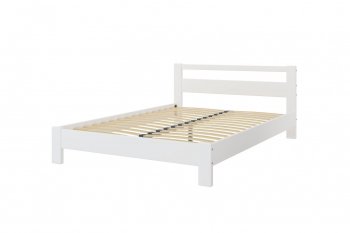 Кровать из массива Лана Белый Античный (БМ) в Серове - serov.mebel-e96.ru