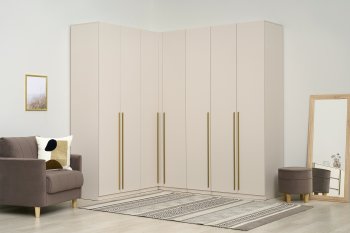 Гардеробная/шкаф 2200*1706 мм Ларго №3 Кашемир (Миф) в Серове - serov.mebel-e96.ru