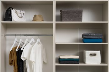 Гардеробная/шкаф 4000 мм Ларго №1 открытая Кашемир (Миф) в Серове - serov.mebel-e96.ru