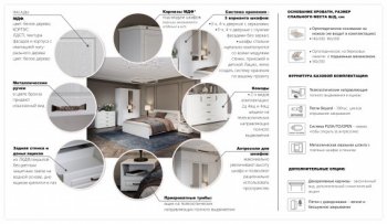 Шкаф распашной 1440 мм Лацио 3Д, белое дерево (Имп) в Серове - serov.mebel-e96.ru