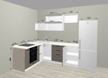 Угловой кухонный гарнитур Санвут 1516х2100 мм в Серове - serov.mebel-e96.ru