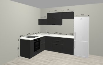 Угловой кухонный гарнитур Санвут 1516х2100 мм в Серове - serov.mebel-e96.ru
