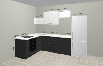 Угловой кухонный гарнитур Санвут 1516х2100 мм в Серове - serov.mebel-e96.ru