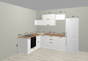 Угловой кухонный гарнитур Санвут 1516х2100 мм в Серове - serov.mebel-e96.ru