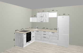 Угловой кухонный гарнитур Санвут 1516х2100 мм в Серове - serov.mebel-e96.ru