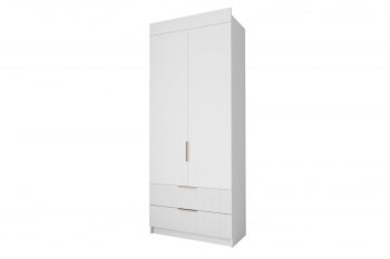 Шкаф Лавис ШД 900.1, белый софт (ДСВ) в Серове - serov.mebel-e96.ru