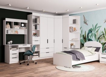 Набор детской мебели Лавис модульный белый софт (ДСВ) в Серове - serov.mebel-e96.ru