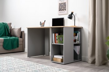 Стол письменный Лайт 12.163. серый (Моби) в Серове - serov.mebel-e96.ru