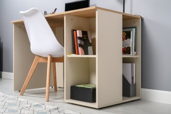 Стол письменный Лайт 12.163. сатин (Моби) в Серове - serov.mebel-e96.ru