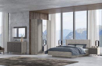 Спальный гарнитур Лежер модульный, холст вулканический (СанТан) в Серове - serov.mebel-e96.ru