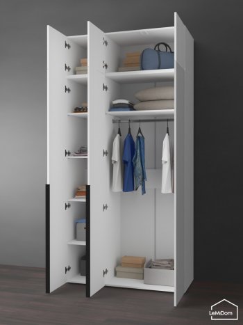 Шкаф с антресолью 1200 мм Linnea MHR-3A-1 2450х1200х510 (Белый-М 11.1.2) в Серове - serov.mebel-e96.ru