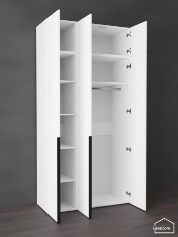 Шкаф с антресолью 1200 мм Linnea MHR-3A-1 2450х1200х510 (Белый-М 11.1.2) в Серове - serov.mebel-e96.ru