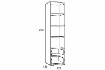 Стеллаж Лилу НМ 041.03 (Silva) в Серове - serov.mebel-e96.ru