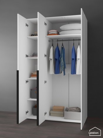 Шкаф Linnea MHR-3-1 2050х1200х510 (Белый-М 11.1.2) в Серове - serov.mebel-e96.ru