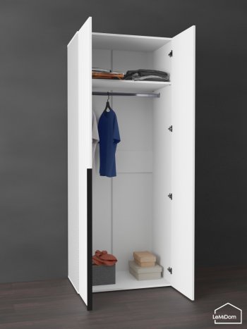 Шкаф Linnea MHR-2 2050х800х510 (Белый-М 11.1.1) в Серове - serov.mebel-e96.ru