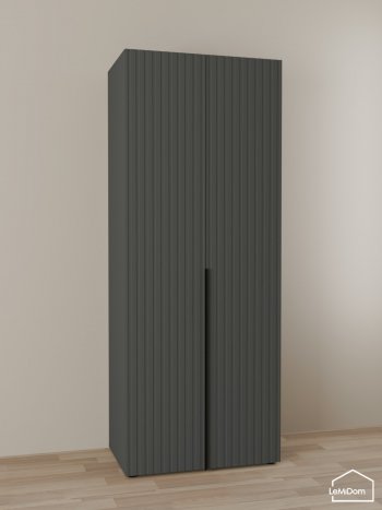 Шкаф Linnea MHR-2 2050х800х510 (Графит-М 11.1.25) в Серове - serov.mebel-e96.ru