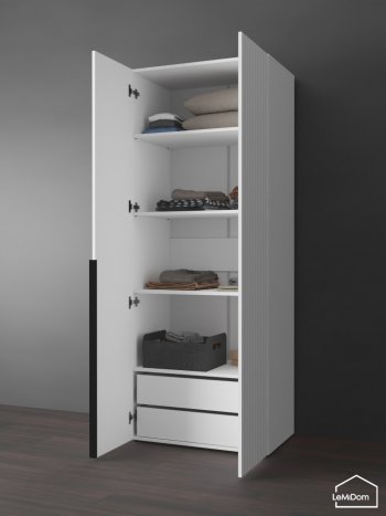 Шкаф Linnea MHR-2-4 2050х800х510 (Белый-М 11.1.1) в Серове - serov.mebel-e96.ru