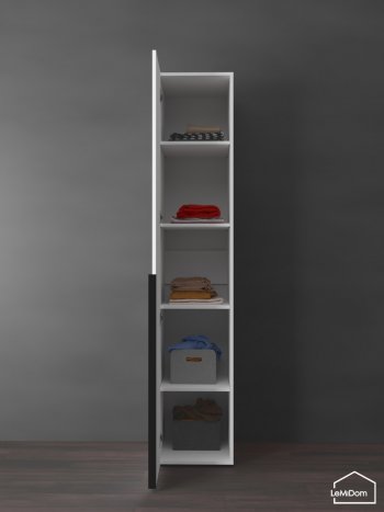 Шкаф Linnea MHR-1-2 2050х400х510 (Белый-М 11.1.2) в Серове - serov.mebel-e96.ru