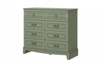 Комод 8 ящиков Лорето, зеленый самшит (БМ) в Серове - serov.mebel-e96.ru