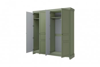 Шкаф 2000 мм распашной ШР-4 Лорето, зеленый самшит (БМ) в Серове - serov.mebel-e96.ru